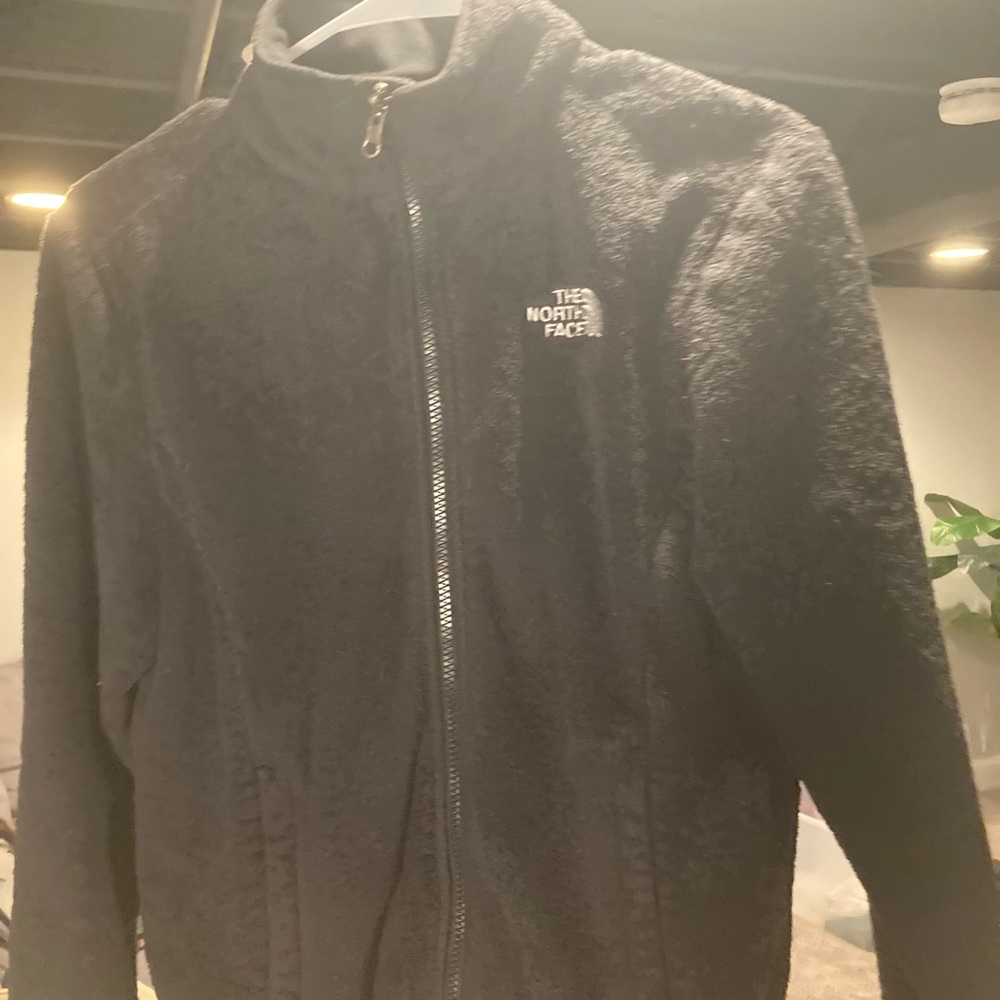 The north face black zip up